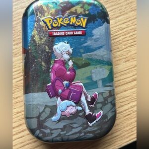 Pokemon cards and bin